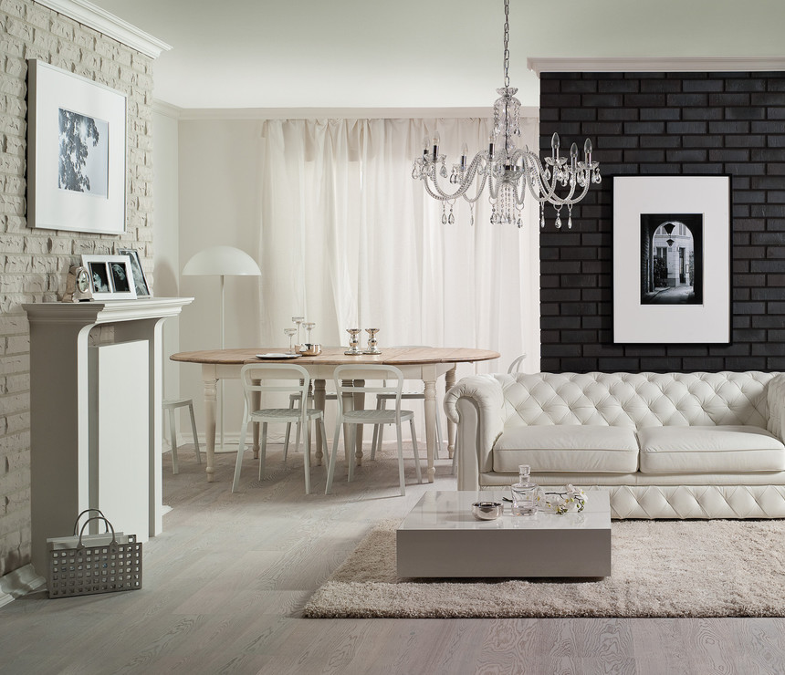 Obývací pokoj v glamour styl